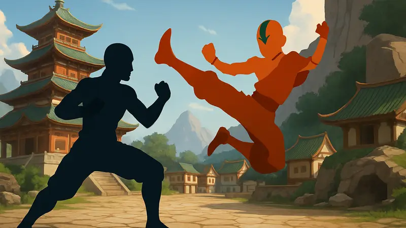 Арт или скриншот Avatar Legends: The Fighting Game, показывающий персонажей в бою.