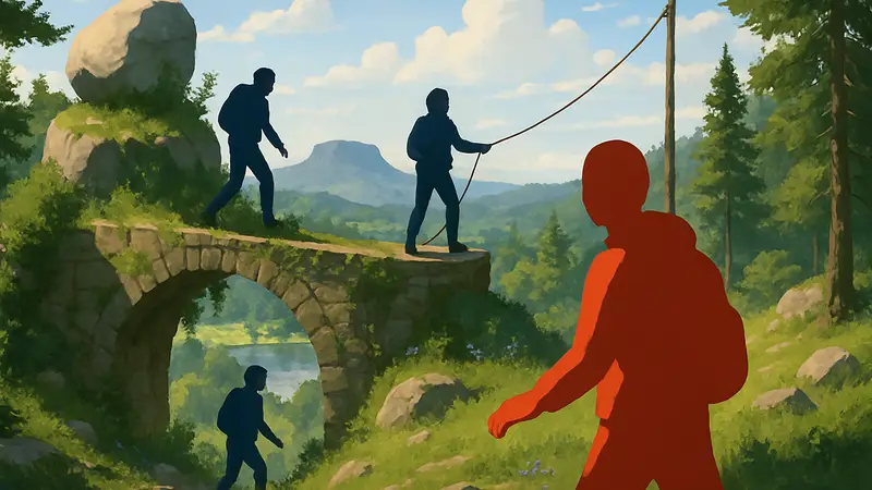 Игровой процесс Big Walk, кооперативная головоломка с открытым миром от House House