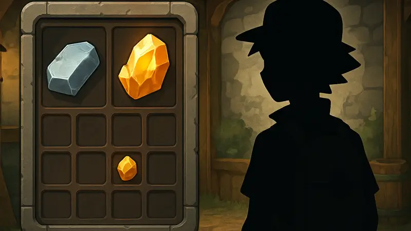 Ресурсы покеметалла и редкого покеметалла в инвентаре игры Pokopia.