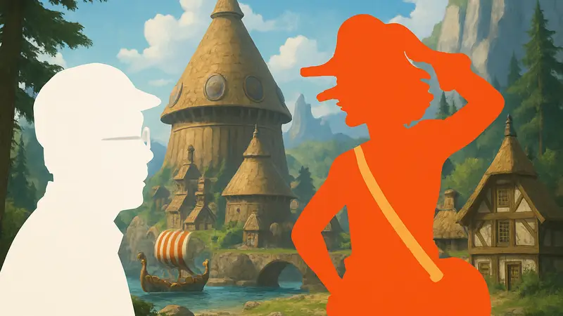 Эйитиро Ода и персонаж Усопп из аниме One Piece, арка Эльбаф.