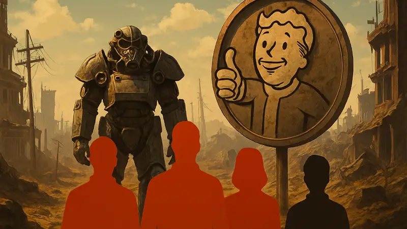 Арт с символикой Fallout, отражающий ожидания фанатов от новых игр и сериала.