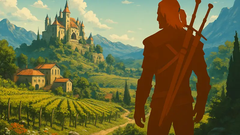 Скриншот из дополнения Blood and Wine к игре Ведьмак 3: Дикая Охота