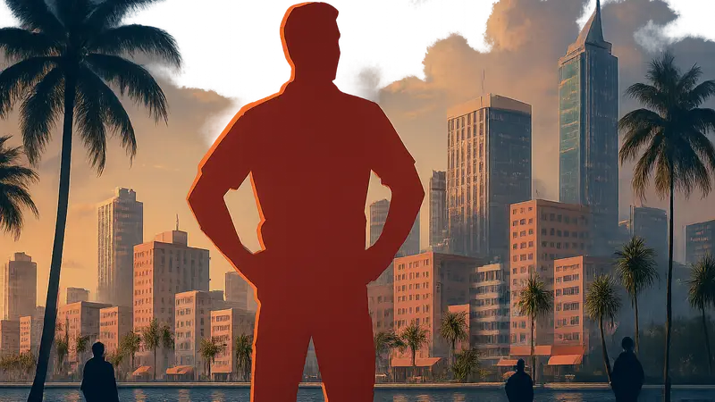 Логотип Grand Theft Auto VI на фоне города Вайс-Сити, символизирующий будущий рекордный старт.