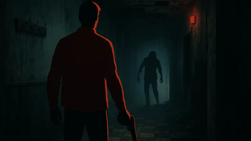 Главный герой Silent Hill Townfall, огнестрельное оружие, элементы хоррора и стелса