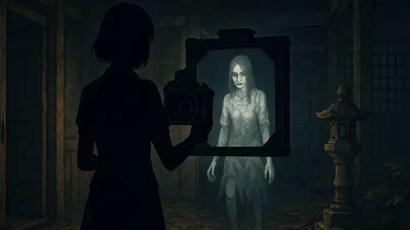Кадр из Fatal Frame 2 Remake, где героиня сталкивается с призраком, демонстрирующий балансные изменения