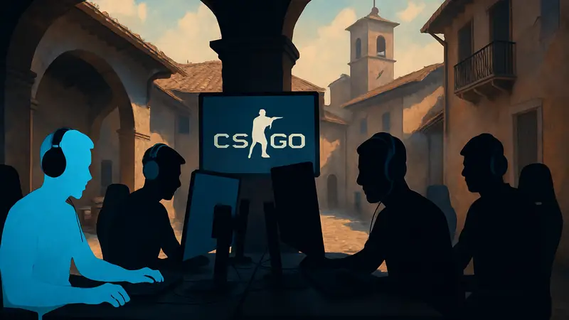 Киберспортивные команды Monte и PARIVISION в напряжённом матче по Counter-Strike 2.