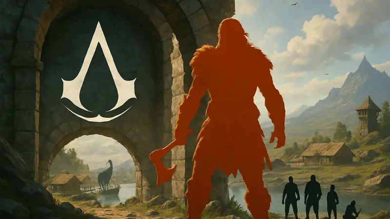 Изображение Assassin's Creed Valhalla, символизирующее выгодную подборку Humble Choice с другими играми