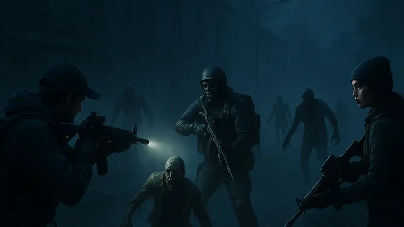 Игровой арт или скриншот The Midnight Walkers с акцентом на ночную атмосферу или персонажей