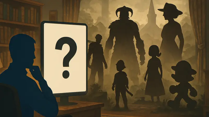 Викторина GameRant "Угадай игру" с загадками по сюжетам.