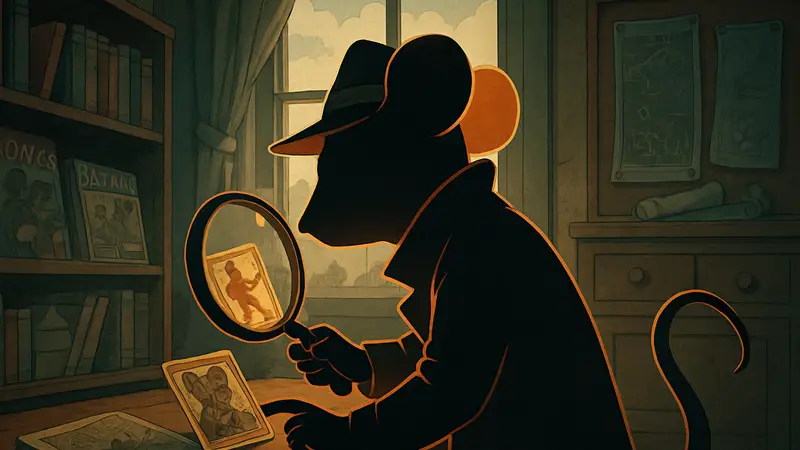 Мышь-детектив, собирающий коллекционные предметы в игре Mouse P.I. for Hire