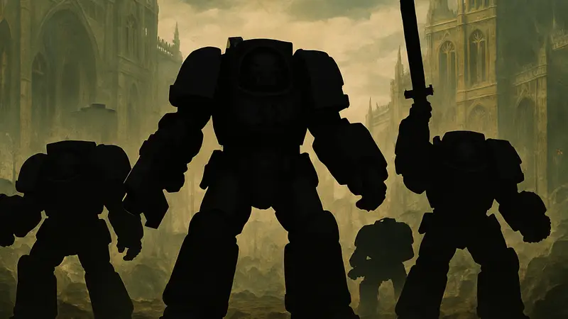 Фигурки Терминаторов из Warhammer 40,000 от JoyToy в различных позах