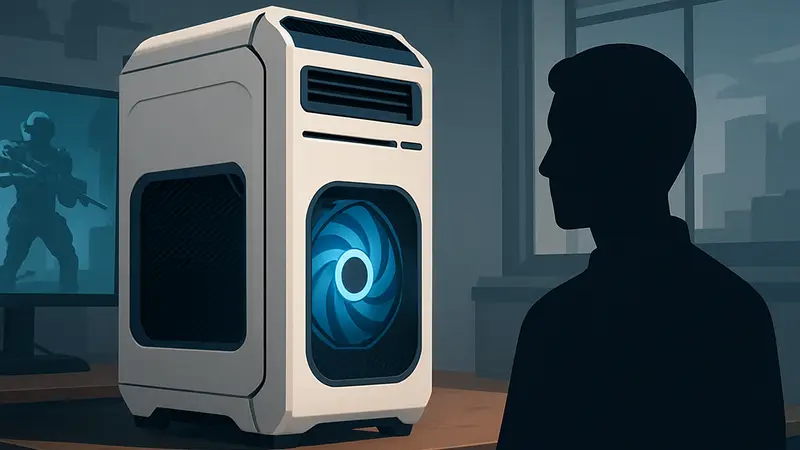 Корпус Tryx Vas PC, необычный дизайн игрового компьютера, футуристичный ПК.