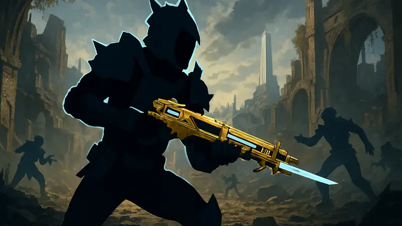 Игрок Destiny 2 с уникальным сезонным оружием и броней в бою