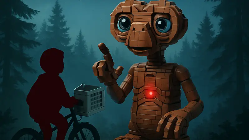 Официальный набор LEGO E.T. the Extra-Terrestrial, воссоздающий культового персонажа фильма Стивена Спилберга
