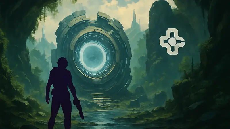 Обложка игры Saros с элементами roguelite и логотипом Housemarque.