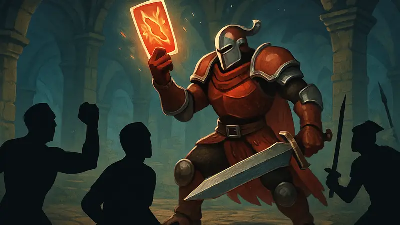 Железный Великан из Slay the Spire 2 сражается с врагами, используя мощную колоду.