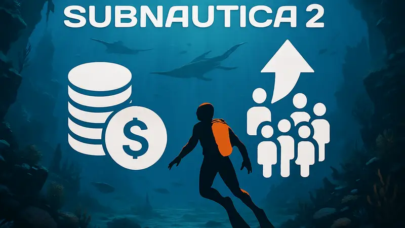 Логотип Subnautica 2 и статистика продаж