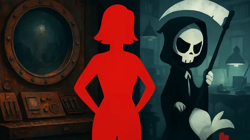 Обложка Humble Bundle Love You To Death с играми Iron Lung и Have a Nice Death.