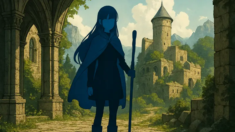 Обложка книги «Книга Легенд Ариадны», расширения для D&D, с персонажем в стиле Фрирен