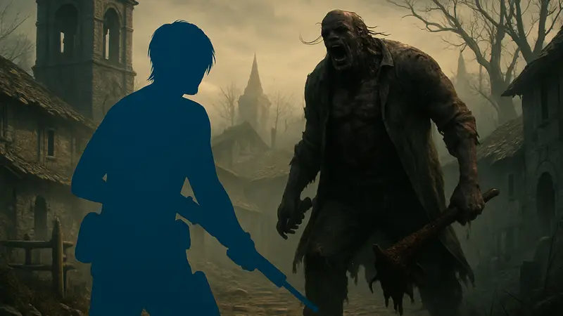 Леон Кеннеди готовится к битве с одним из боссов Resident Evil 4 Remake