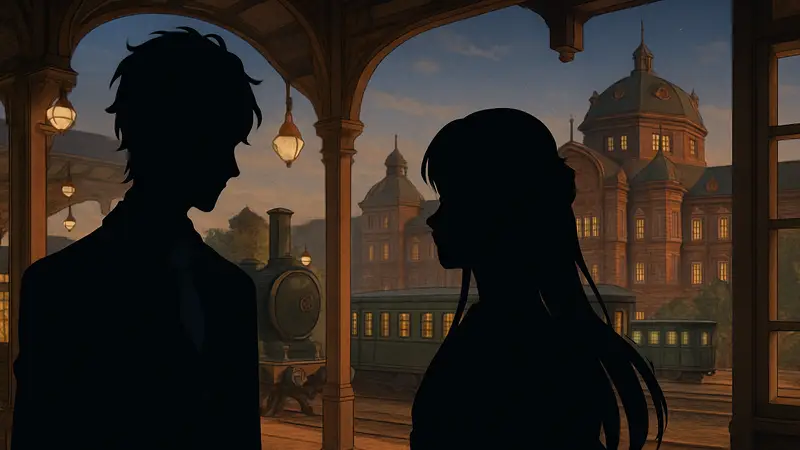 Кадры из визуальной новеллы Meiji Tokyo Renka: Twilight Kiss, аниме-персонажи