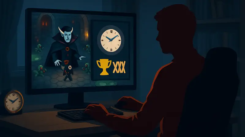 Игрок в Vampire Crawlers оценивает время прохождения 150+ достижений
