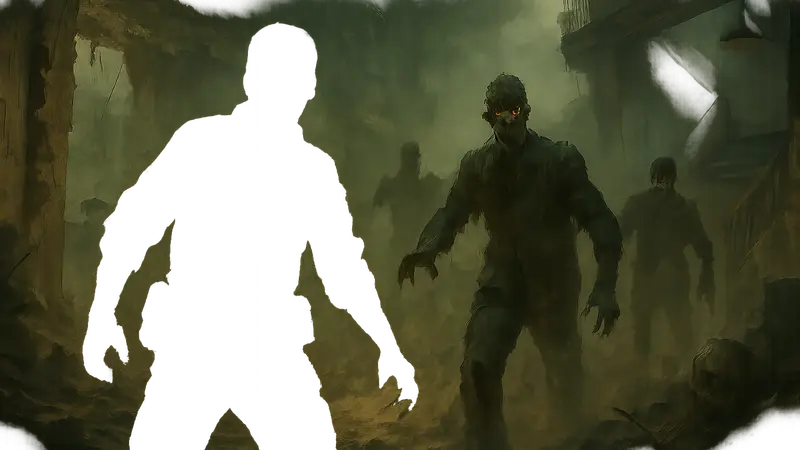 Логотип Call of Duty: Black Ops 1 на фоне зомби, символизирующий полный гайд
