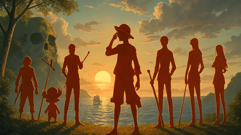 Изображение героев One Piece, символизирующее скорое завершение манги.