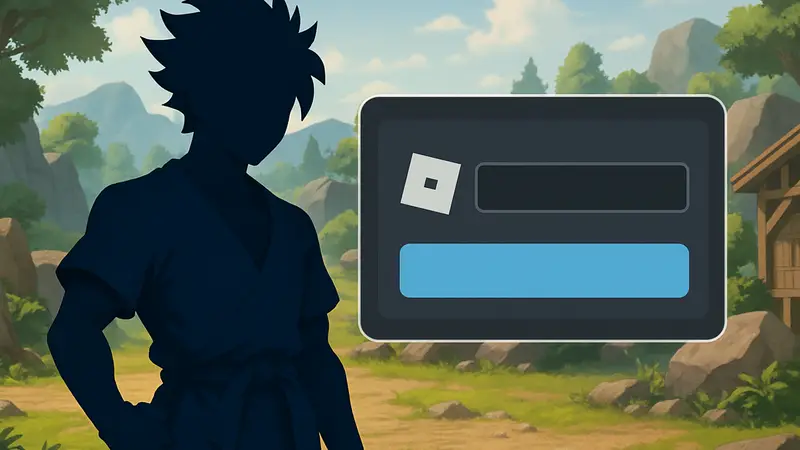 Игровой персонаж из Anime Expeditions на фоне интерфейса с окном для ввода кодов Roblox