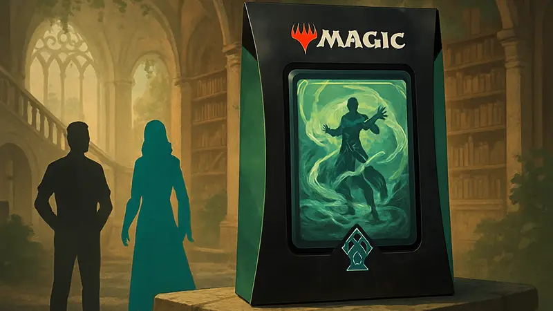 Упаковка Commander-колоды Quandrix Unlimited из Magic: The Gathering Strixhaven.