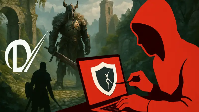 Логотип Denuvo, скриншот The First Berserker: Khazan, взлом Denuvo, защита от пиратства