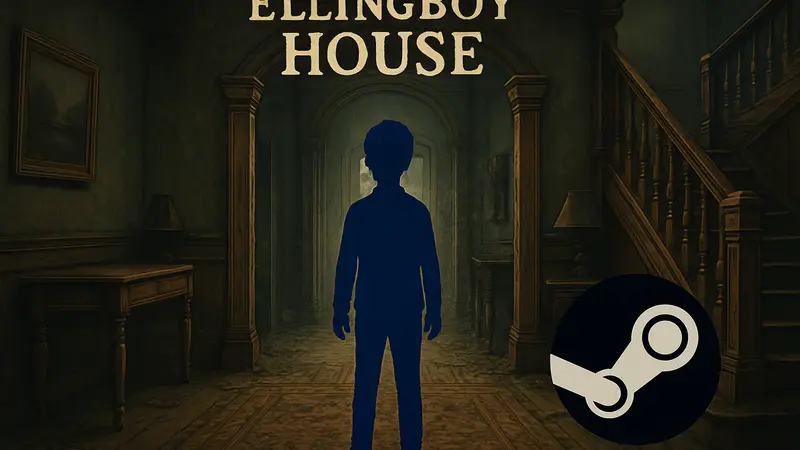 Обложка инди-головоломки Ellingboy House, ставшей бесплатной в Steam для ПК.