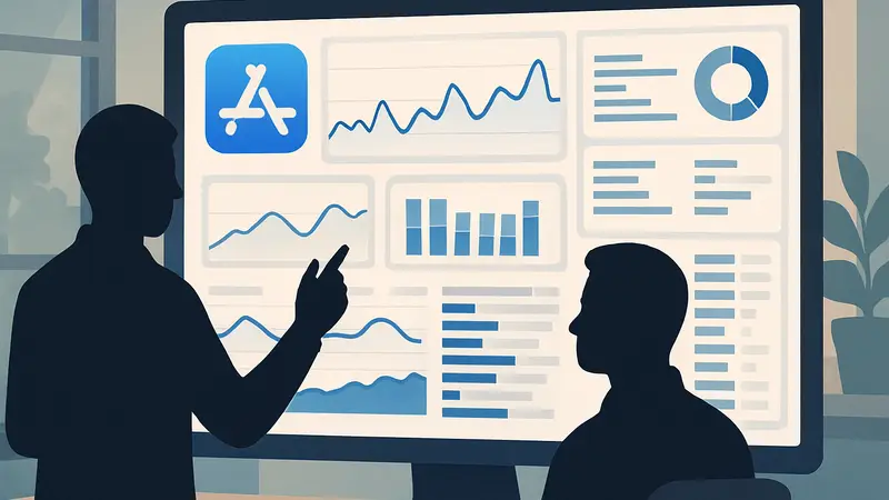 Интерфейс платформы Apple App Store Connect с новыми метриками для разработчиков