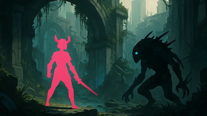 Скриншот из стильной метроидвании Possessor(s) от студии Heart Machine.