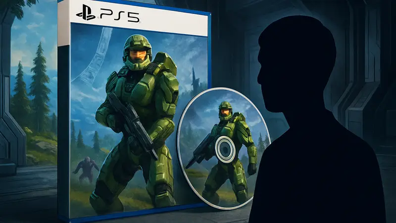 Обложка игры Halo: Campaign Evolved для PlayStation 5 с диском