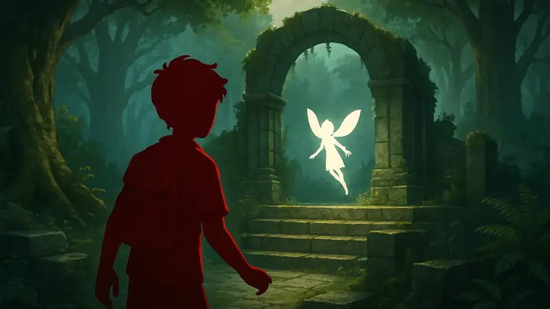 Скриншот из The Adventures of Elliot: The Millennium Tales, показывающий ключевой момент
