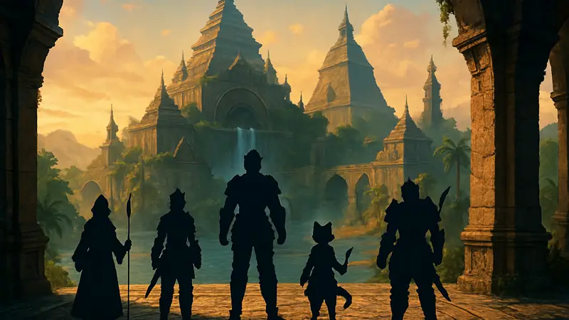 Игровой мир Final Fantasy XIV: Dawntrail, скриншот рейда Windhurst The Third Walk.