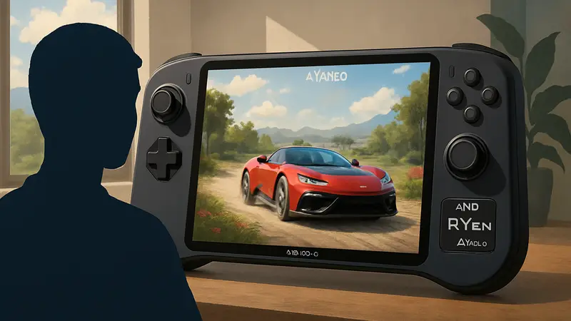 Портативная игровая консоль Ayaneo NEXT 2 с процессором AMD Ryzen AI Max+ 395 и геймплеем Forza Horizon 5
