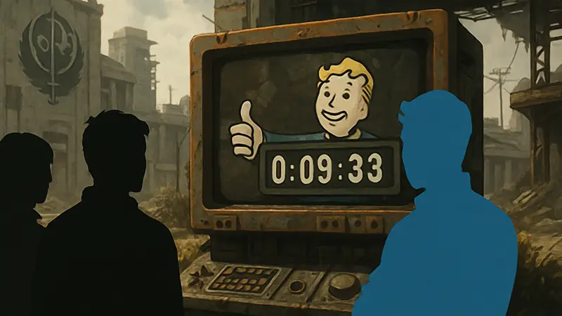 Таймер обратного отсчета на сайте второго сезона сериала Fallout, вызывающий разочарование у фанатов игр.