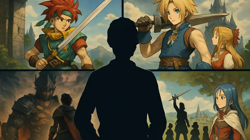 Коллаж из обложек популярных JRPG