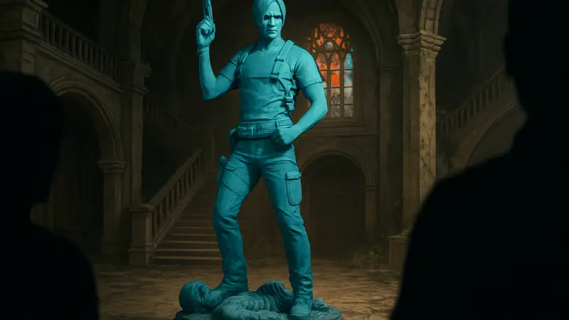 Неофициальная статуя Леона Кеннеди из Resident Evil Requiem от 3109 Studio, 50 см.