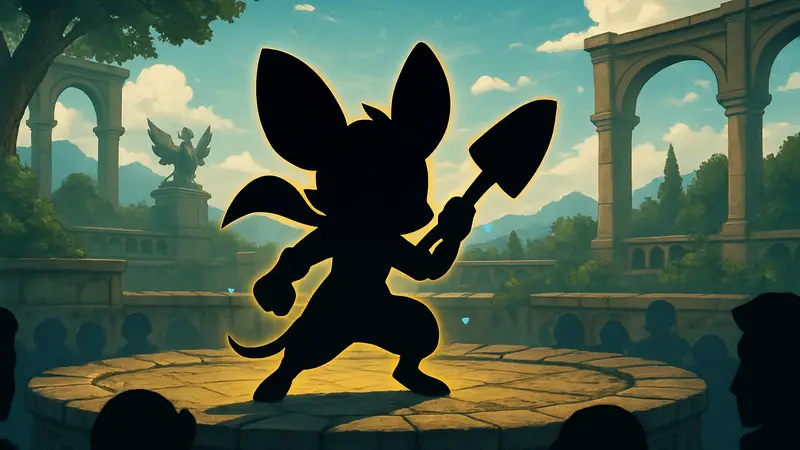 Mina The Hollower в образе бойца на арене Rivals Of Aether II.