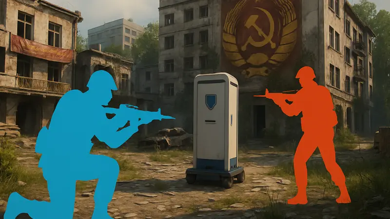 Игровой скриншот Call of Duty: Black Ops 7 с режимом Safeguard и текстом «Проблемы решаются».