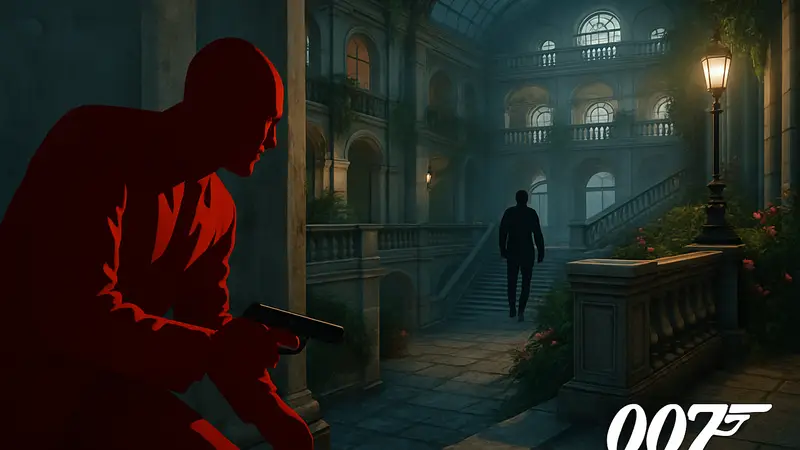 Геймплейный кадр 007 First Light на PS5 с элементами стелса
