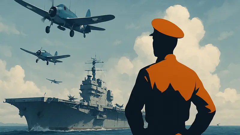 Обложка игры Task Force Admiral с изображением авианосца и самолётов, парящих в небе