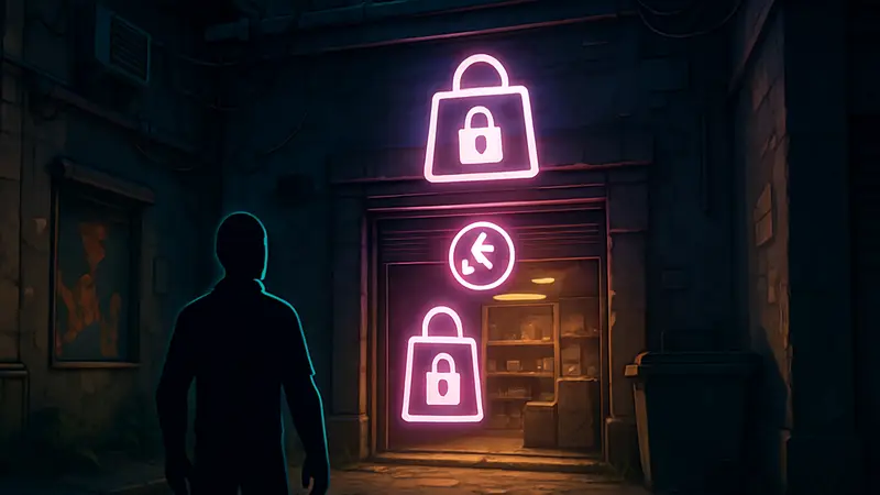 Скриншот из игры REPO с изображением секретного магазина или его значка.
