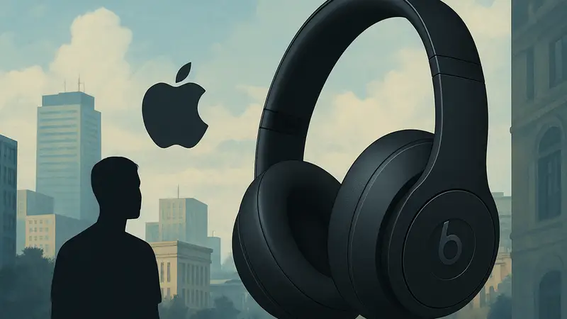 Беспроводные наушники Beats Studio Pro чёрного цвета с логотипом Apple