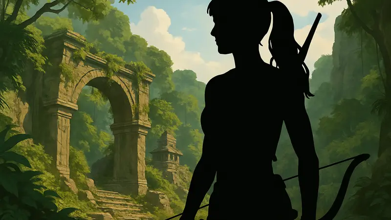 Софи Тернер в образе Лары Крофт из мультсериала Amazon "Tomb Raider: Легенда Лары Крофт".
