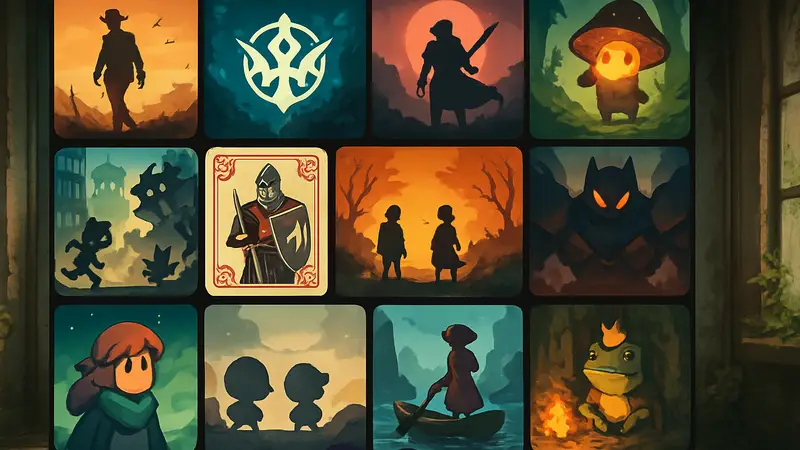 Сборник логотипов или скриншотов 13 инди-игр, представленных на Pocket Gamer Connects San Francisco.