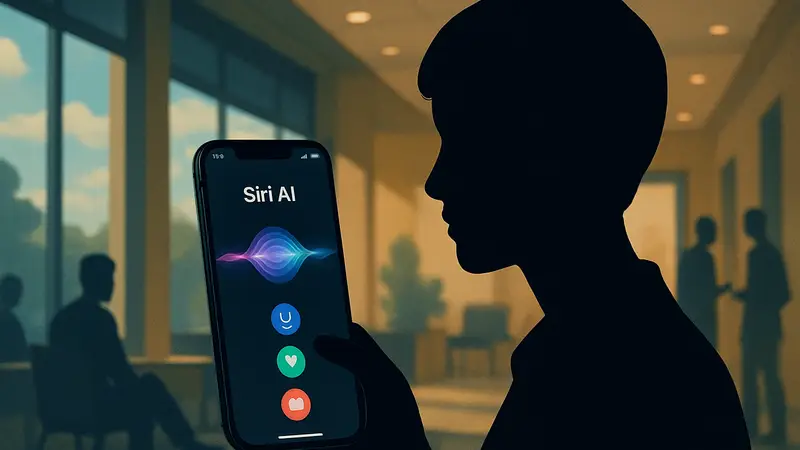 Интерфейс Siri AI на экране iPhone под управлением iOS 27, демонстрирующий новые функции.